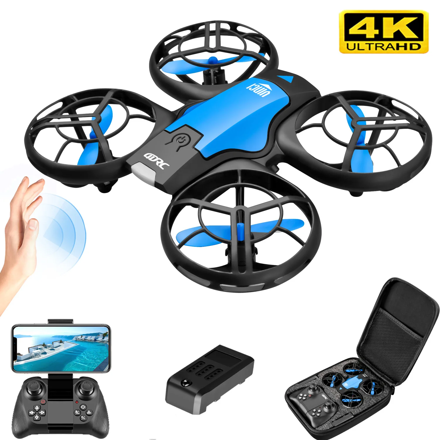 V8 New Mini Drone 4K Professio - đánh giá và giá Drone Kit Professional